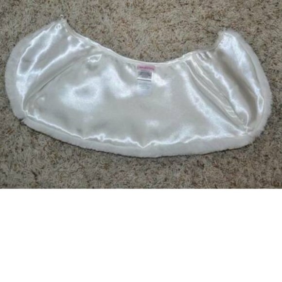 *Holiday Dress & Shrug sz 3T Pink White Sparkle Formal Capelet 2 Pc Set Girls - Picture 7 of 7